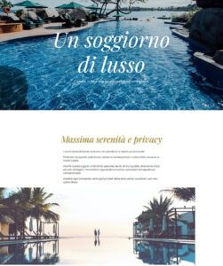 Hotel vacanze e soggiorni eleganti. Il sito per alberghi, villaggi e strutture dell'ospitalità.