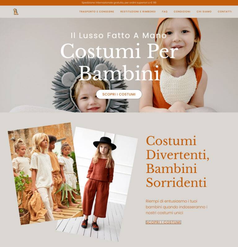 Bimbi Costumi vestiti e giocattoli